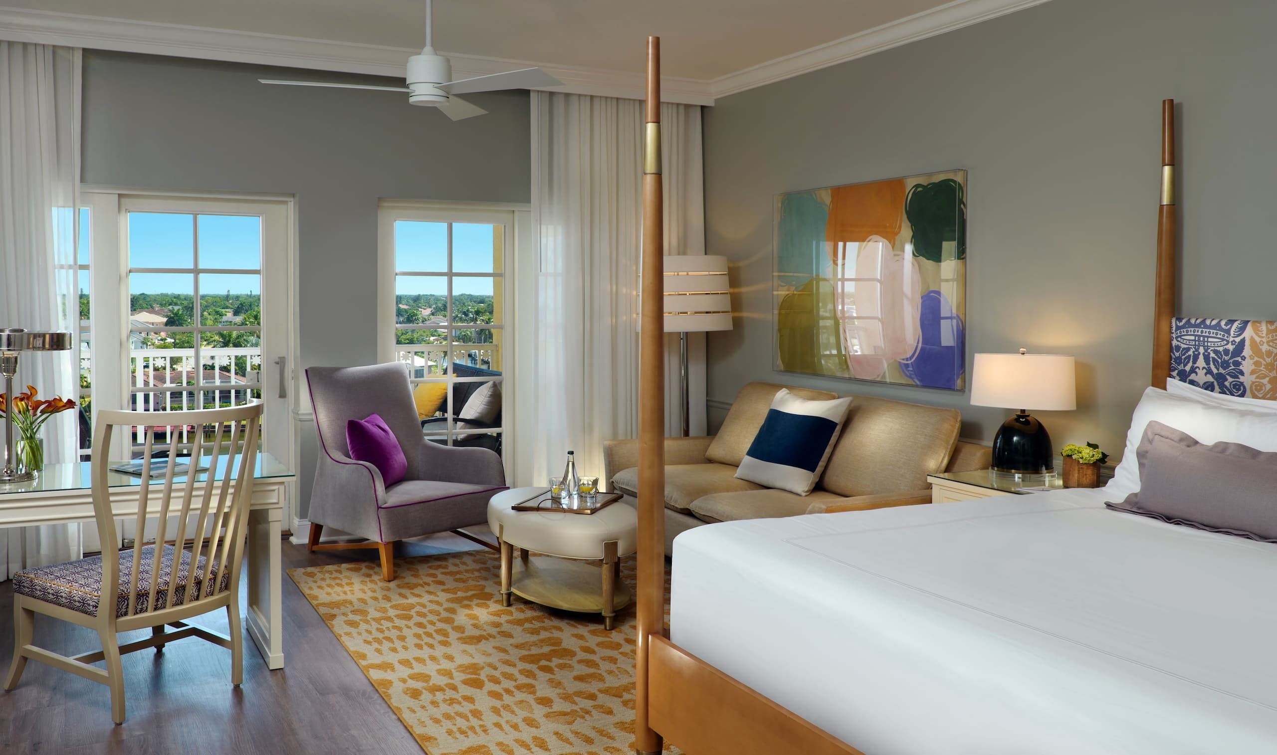 Bayview Junior Suite with a living area and balcony