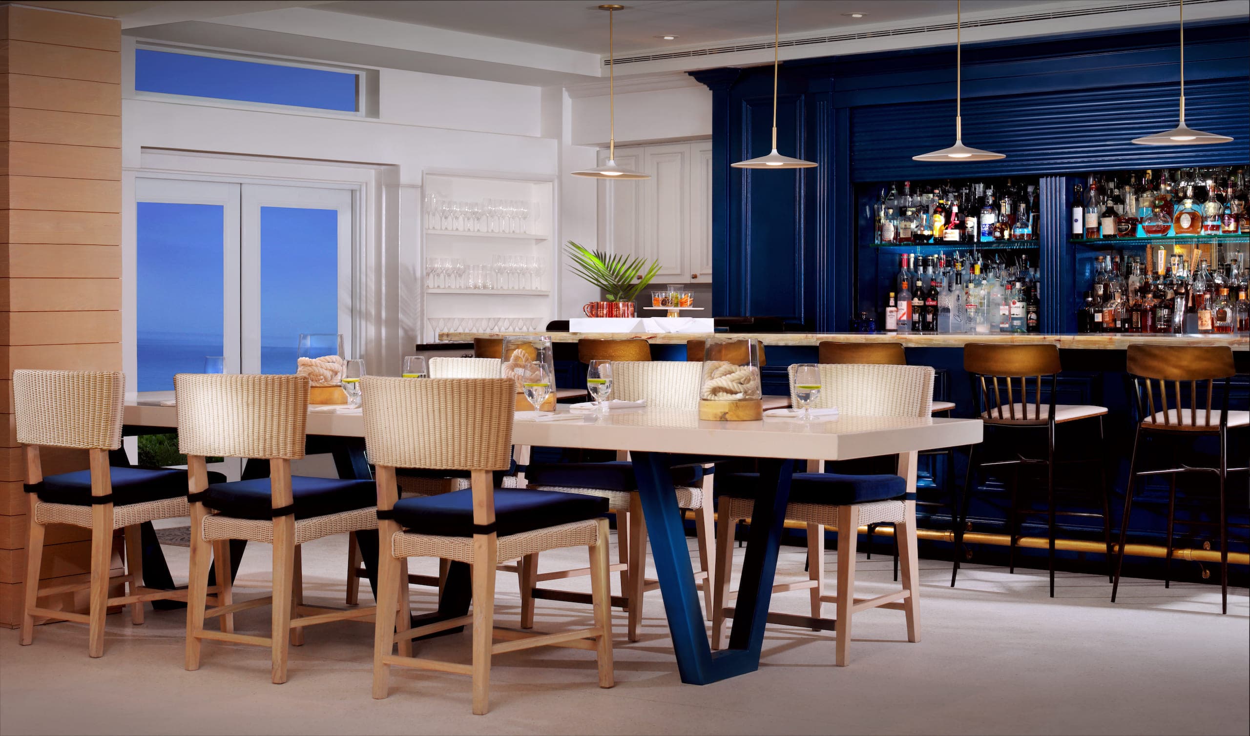 The bar and dining area of elelments bar
