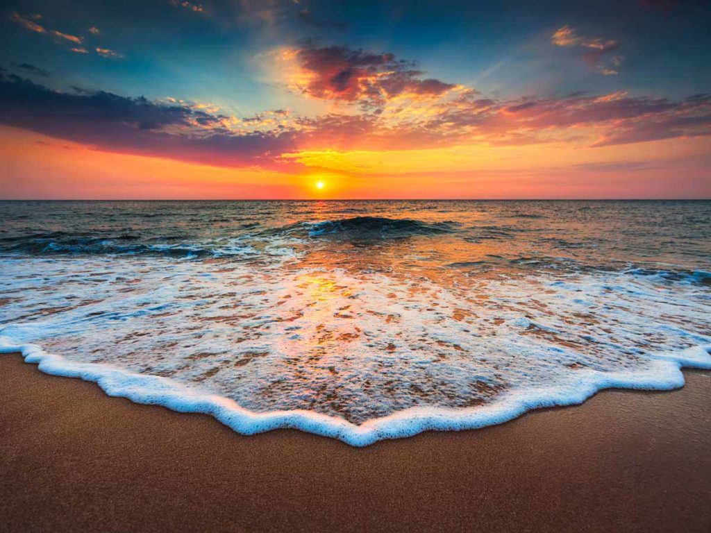 Beach at Night in Naples, Florida