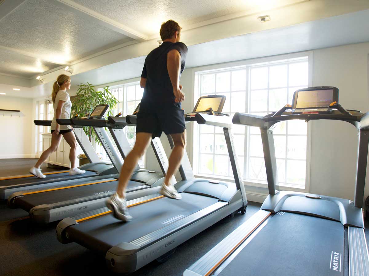 treadmills at gym in La Playa Beach and Golf Resort