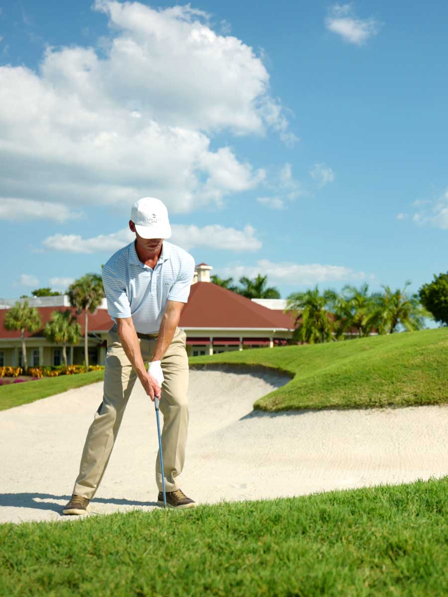 Guy Golfing At Laplaya.