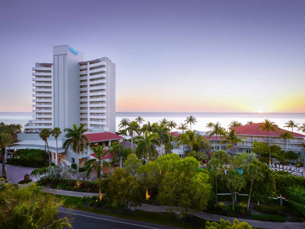 Laplaya Exterior At Sunset.