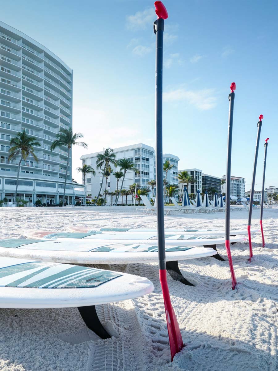 Paddleboards On The Beach At Laplaya